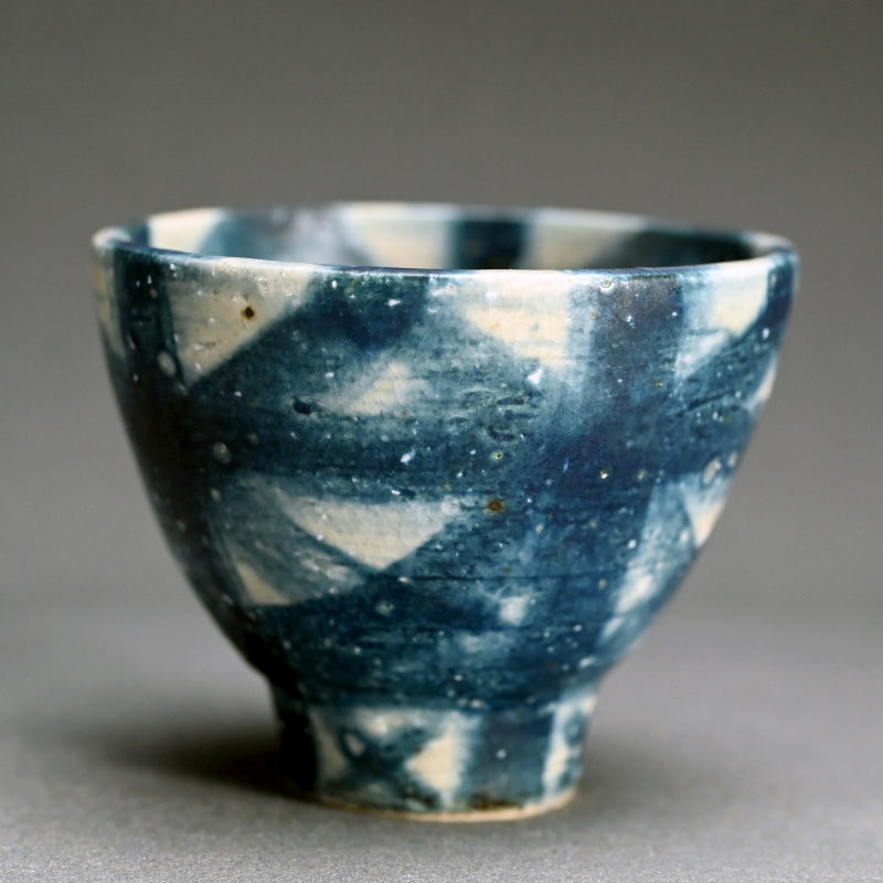 Exquisite Indigo Chawan Tea Bowl ー福島 寛子 “呉須絵茶碗”