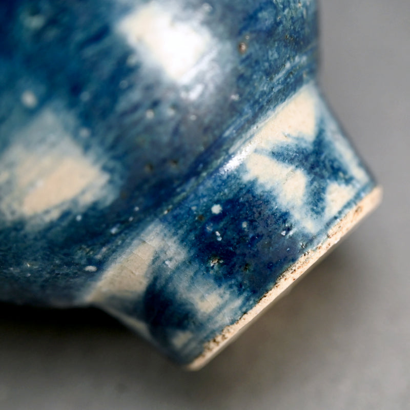 Exquisite Indigo Chawan Tea Bowl Fー福島 寛子 “呉須絵茶碗”