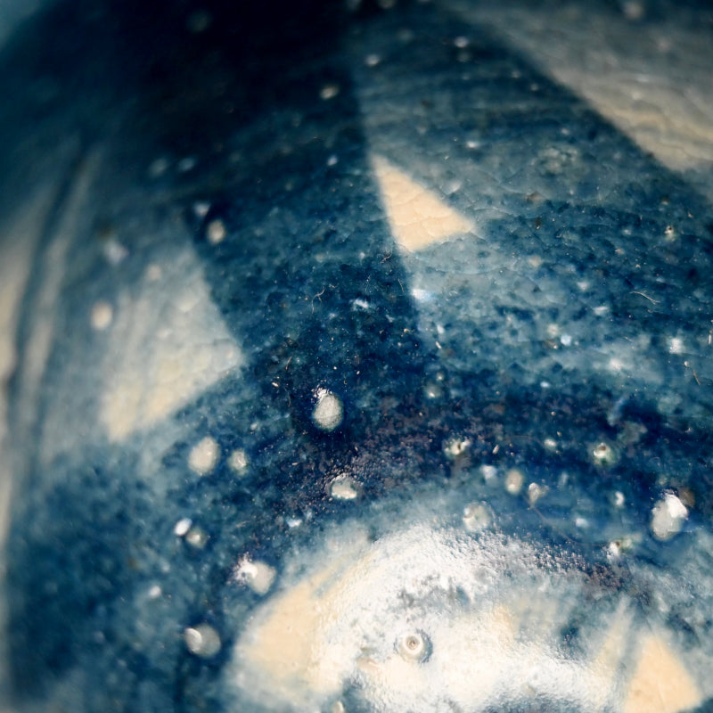 Contemporary Ceramic Mizusashi E ー福島 寛子 “呉須絵茶碗”