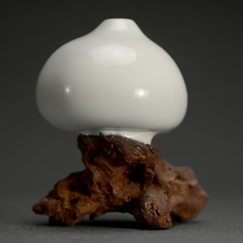 Single Flower Sculptural Vase by Fukazawa Ion ー深澤 伊穏 “石ノ上 花器”