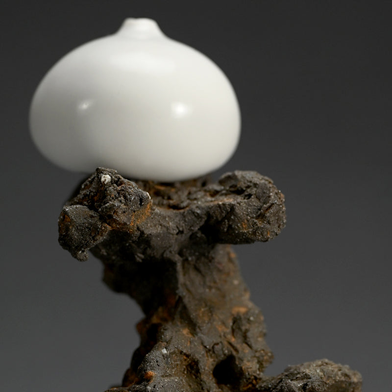 Sculptural Single Flower Vase ー深澤 伊穏 “石ノ上 花器”