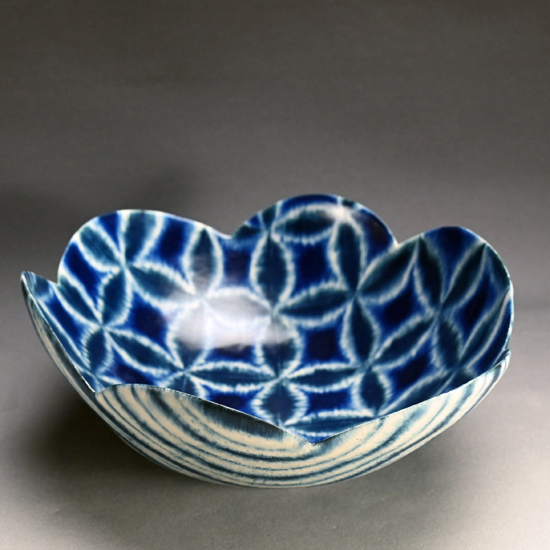 Masterpiece Gosu-e Basin ー福島 寛子 “呉須絵青文輪花鉢”