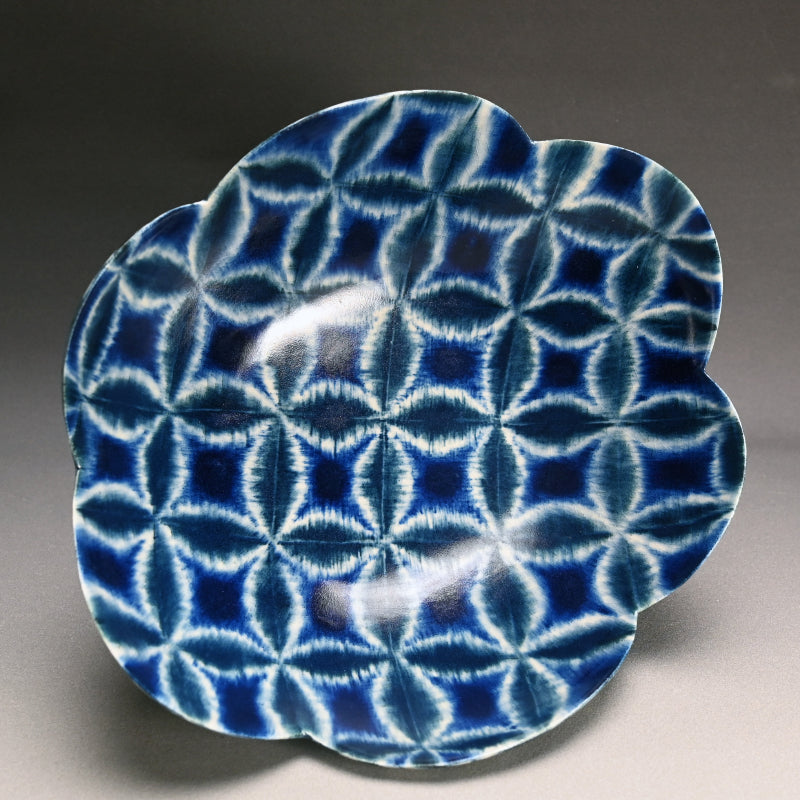 Masterpiece Gosu-e Basin ー福島 寛子 “呉須絵青文輪花鉢”