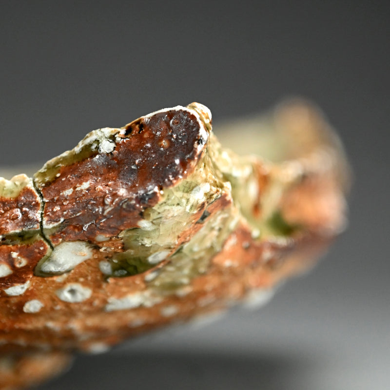 Ash Glazed Kakuzara Squared Plate ー村越 琢磨 “灰釉 轆轤 角皿”