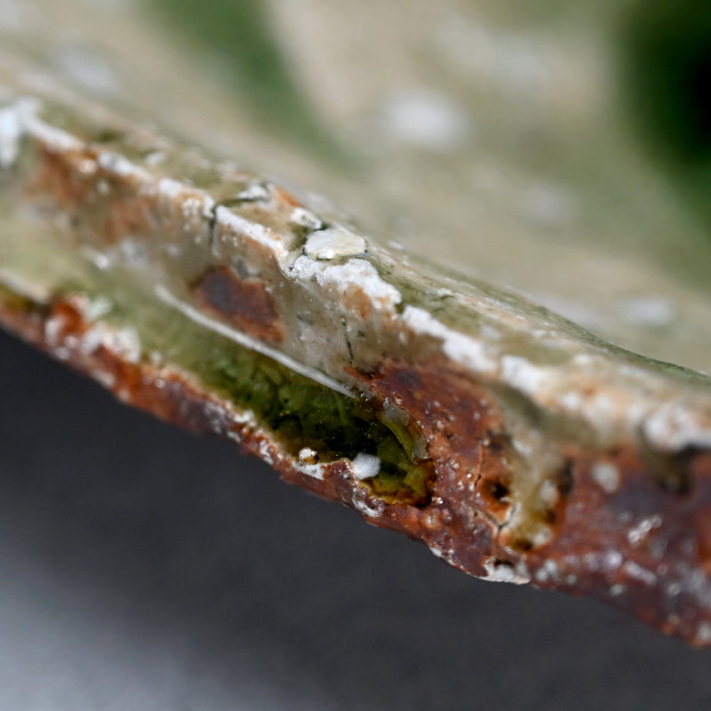 Ash Glazed Kakuzara Squared Plate ー村越 琢磨 “灰釉 轆轤 角皿”