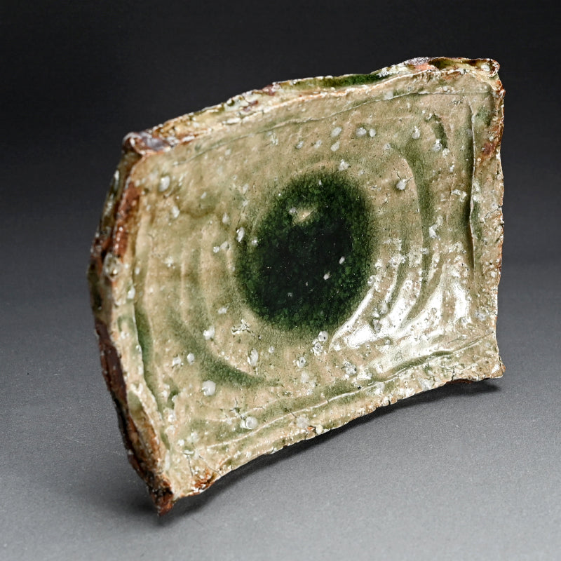 Ash Glazed Kakuzara Squared Plate ー村越 琢磨 “灰釉 轆轤 角皿”