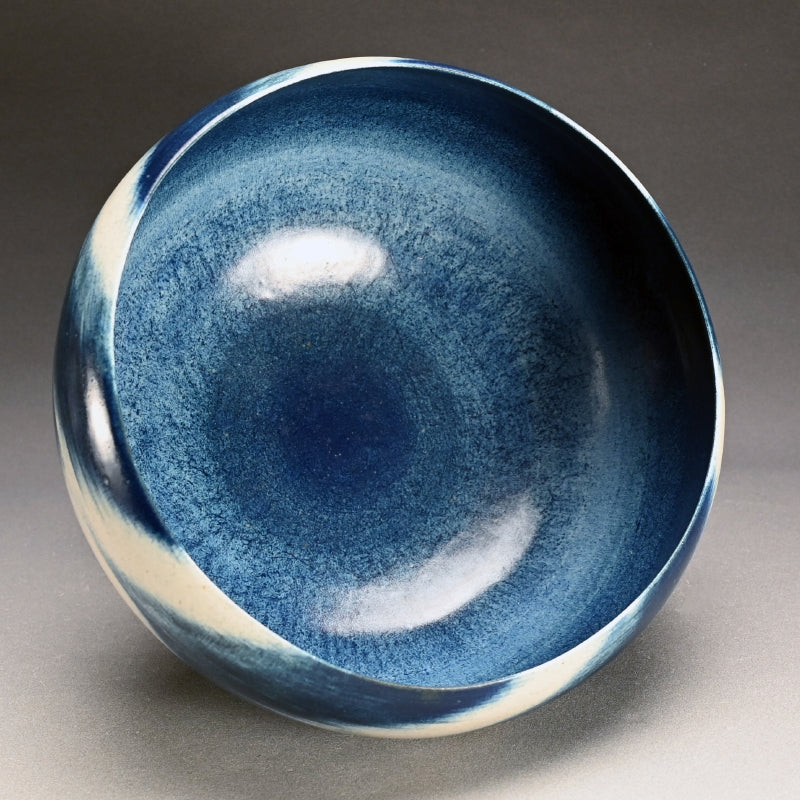 Nationally Exhibited Ceramic Basin ー福島 寛子 “呉須絵青文鉢”
