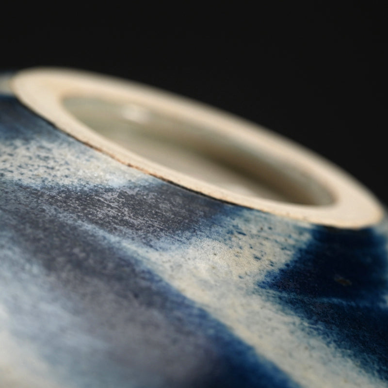 Nationally Exhibited Ceramic Basin ー福島 寛子 “呉須絵青文鉢”