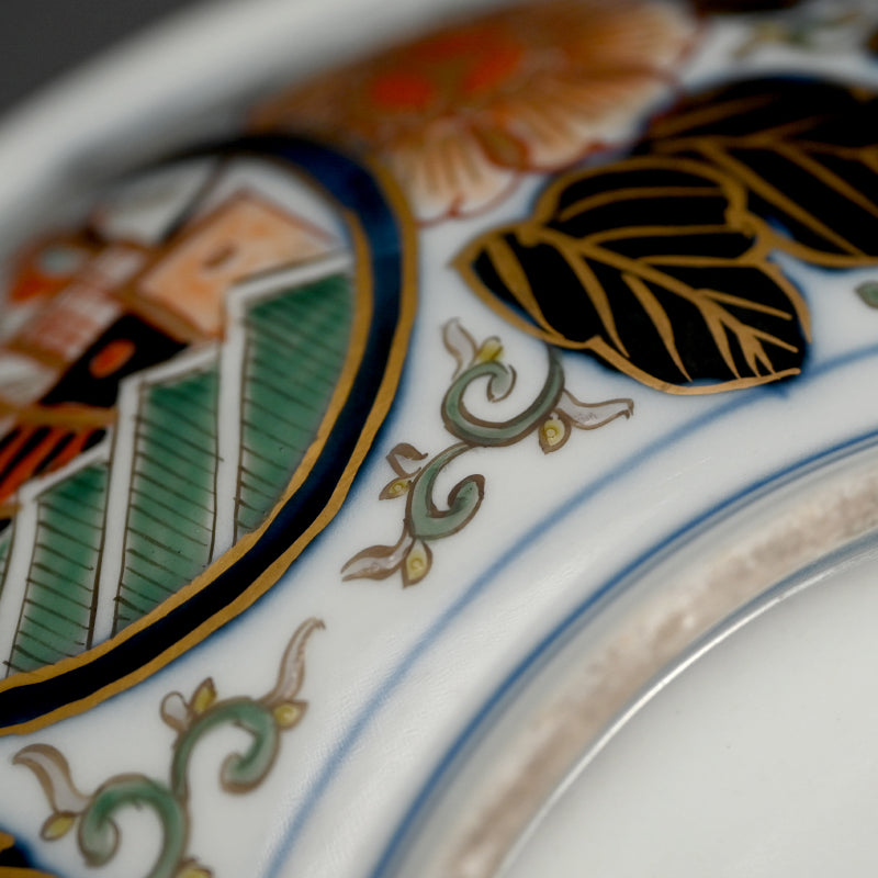 Nanban Dutchmen on Porcelain Imari Bowl