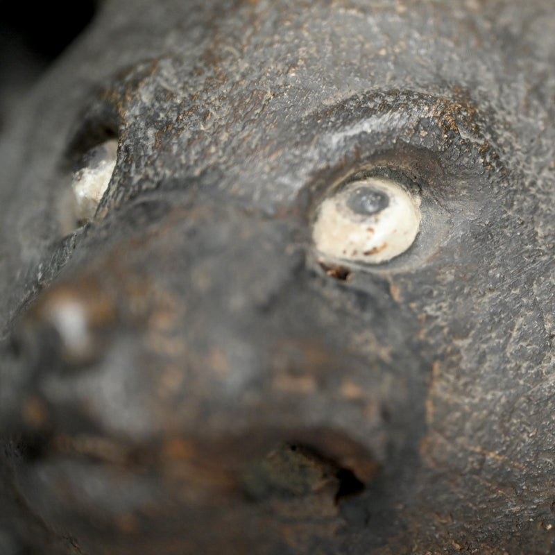 Edo p. Figurine by Ninnami Dohachi, Tanuki dressed as Priest
