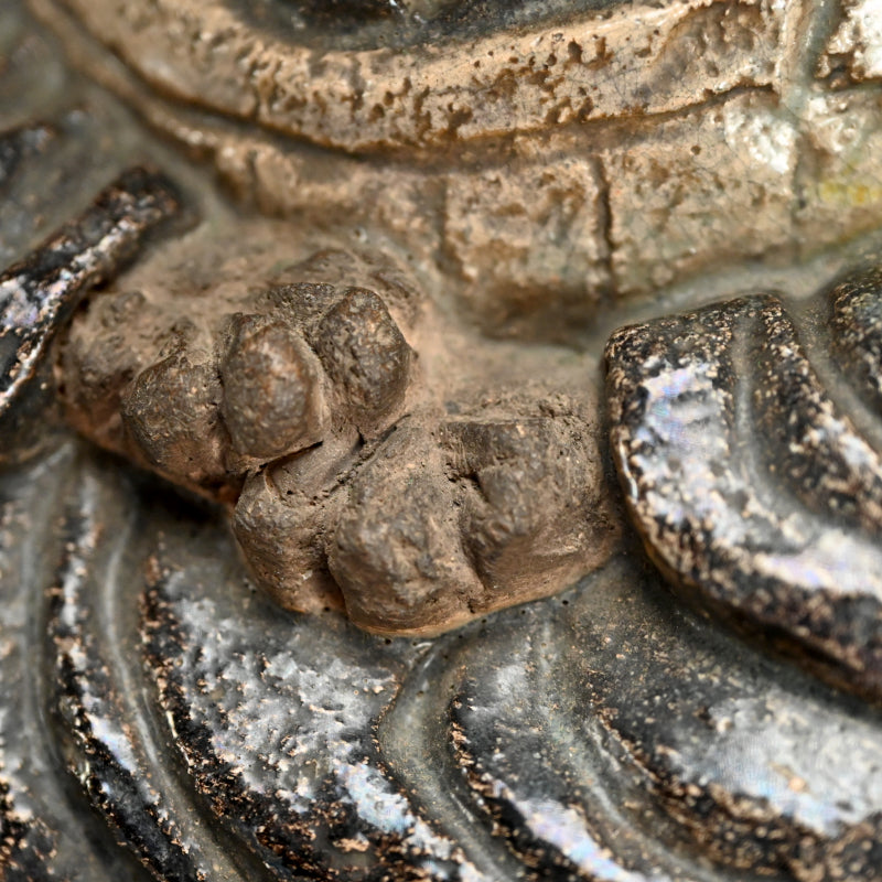 Edo p. Figurine by Ninnami Dohachi, Tanuki dressed as Priest