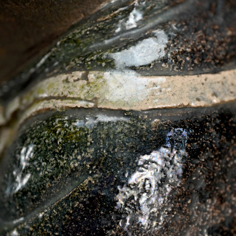 Edo p. Figurine by Ninnami Dohachi, Tanuki dressed as Priest
