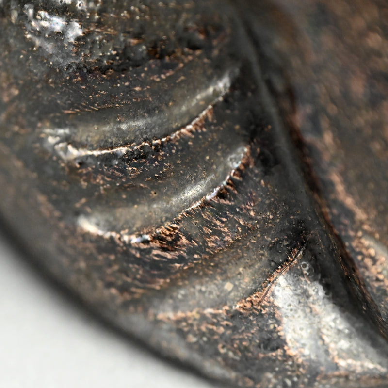 Edo p. Figurine by Ninnami Dohachi, Tanuki dressed as Priest