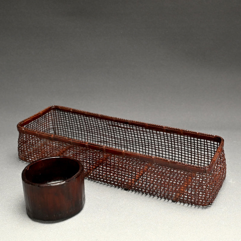 Japanese Bamboo Basket ー末村 笙文 “文筥花盛"