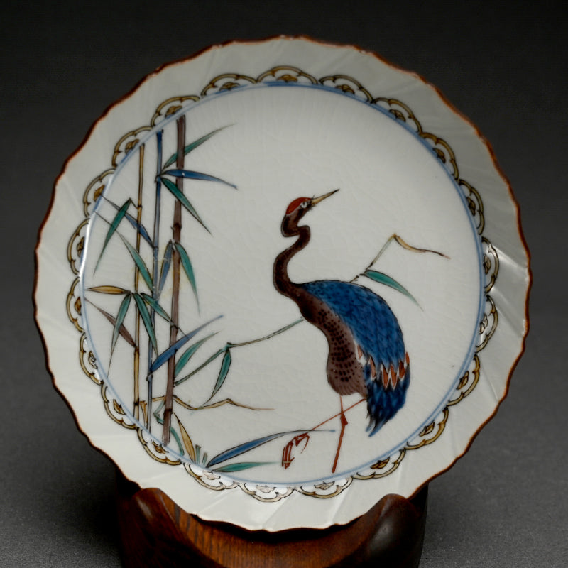 Japanese Antique 5 pc. Kutani Gosai Plate Set