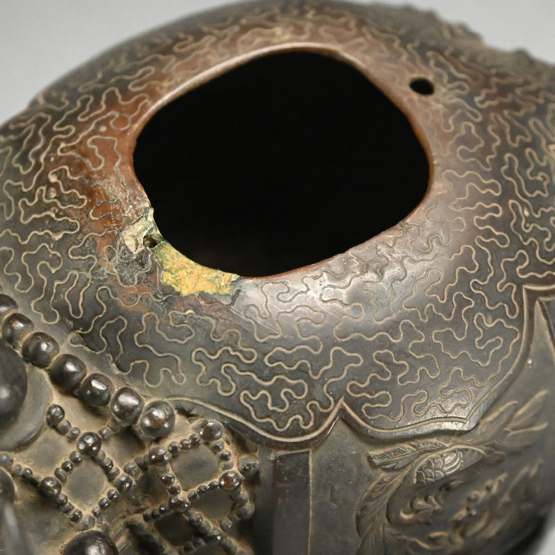 Antique Japanese Bronze Elephant Incense Burner