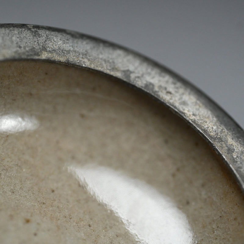 Exquisite Carved Floral Bizen Ceramkic Kogo Incense Case