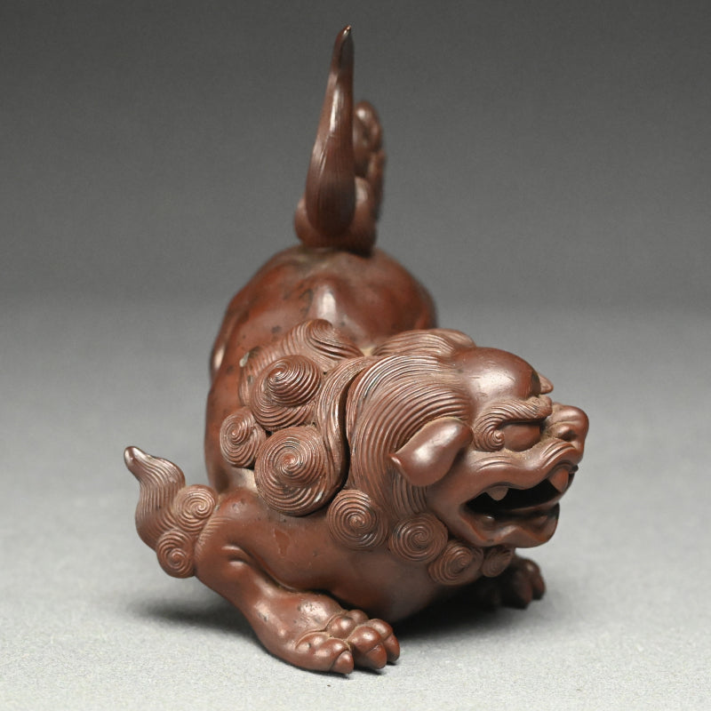 Antique Japanese Bizen Shishi Koro Incense Burner ー備前獅子香炉
