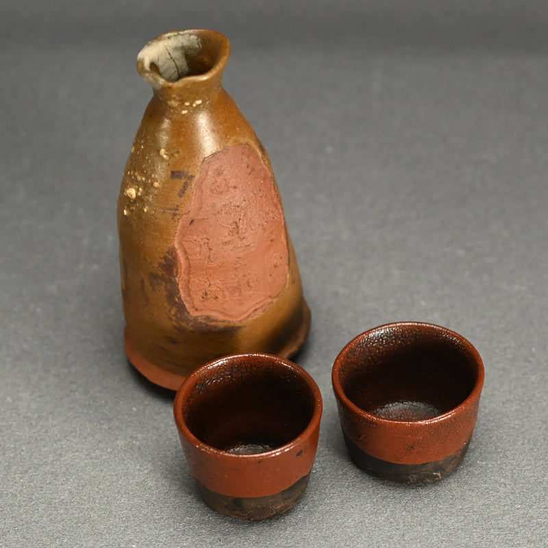 19th c. Karatsu Sake Set