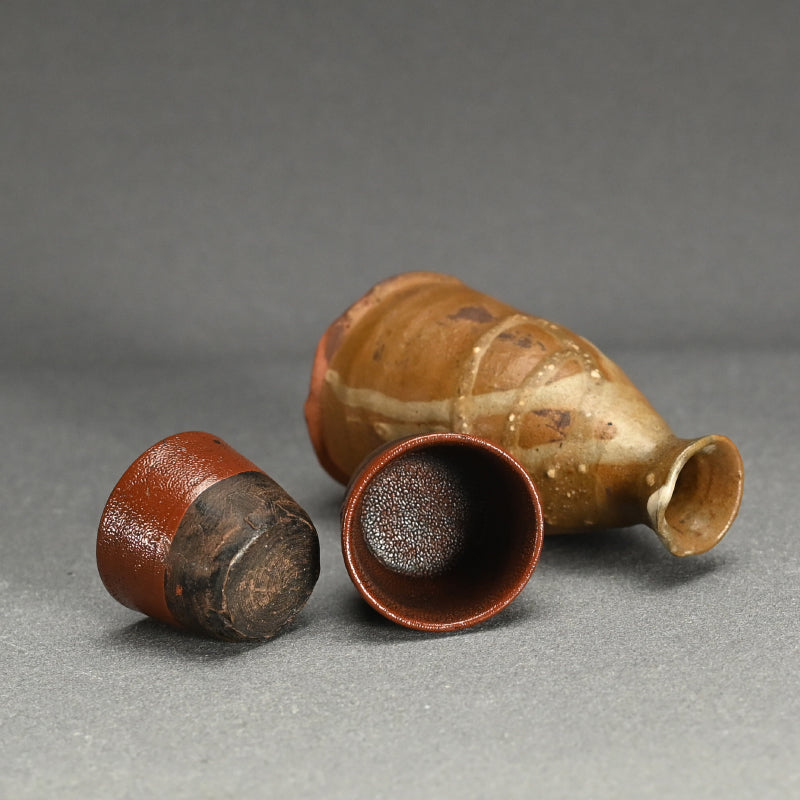 19th c. Karatsu Sake Set