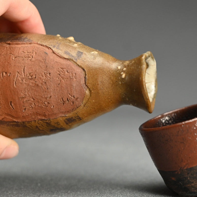 19th c. Karatsu Sake Set