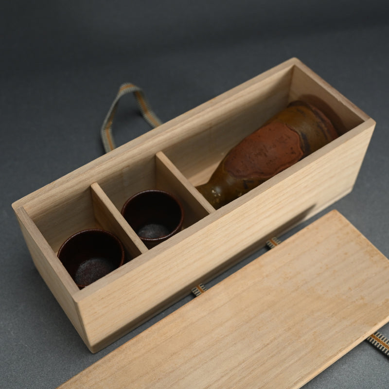 19th c. Karatsu Sake Set