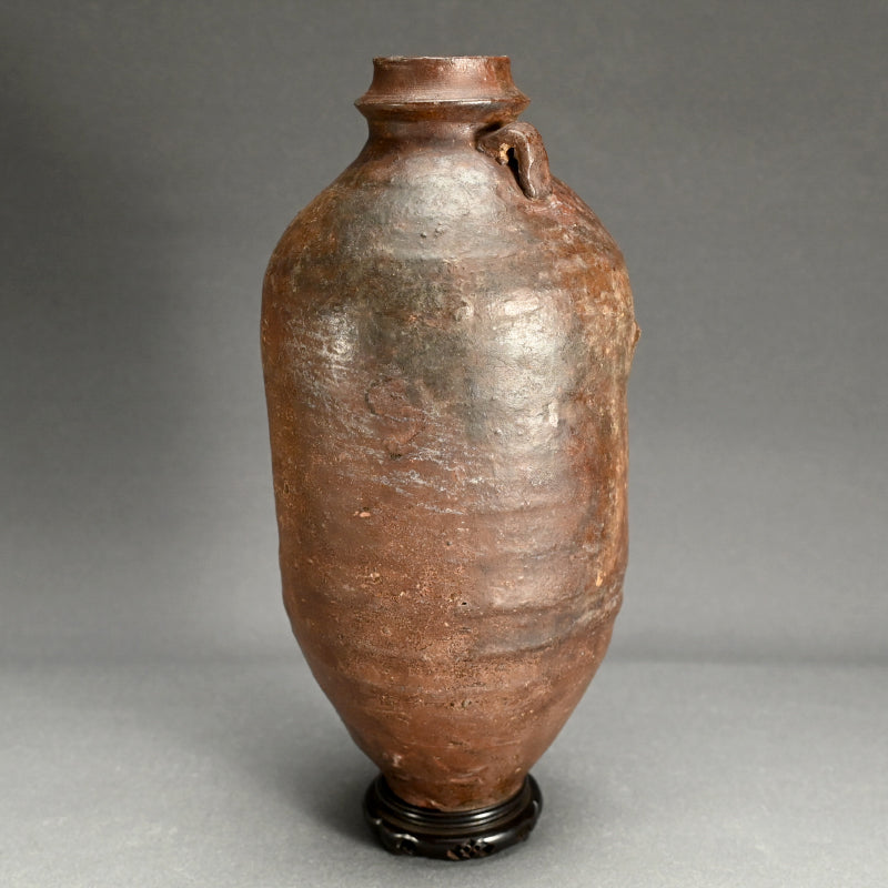 Nanban-Chimaki Vase, Chinese Yuan Dynasty Xuanzhou Hanbei