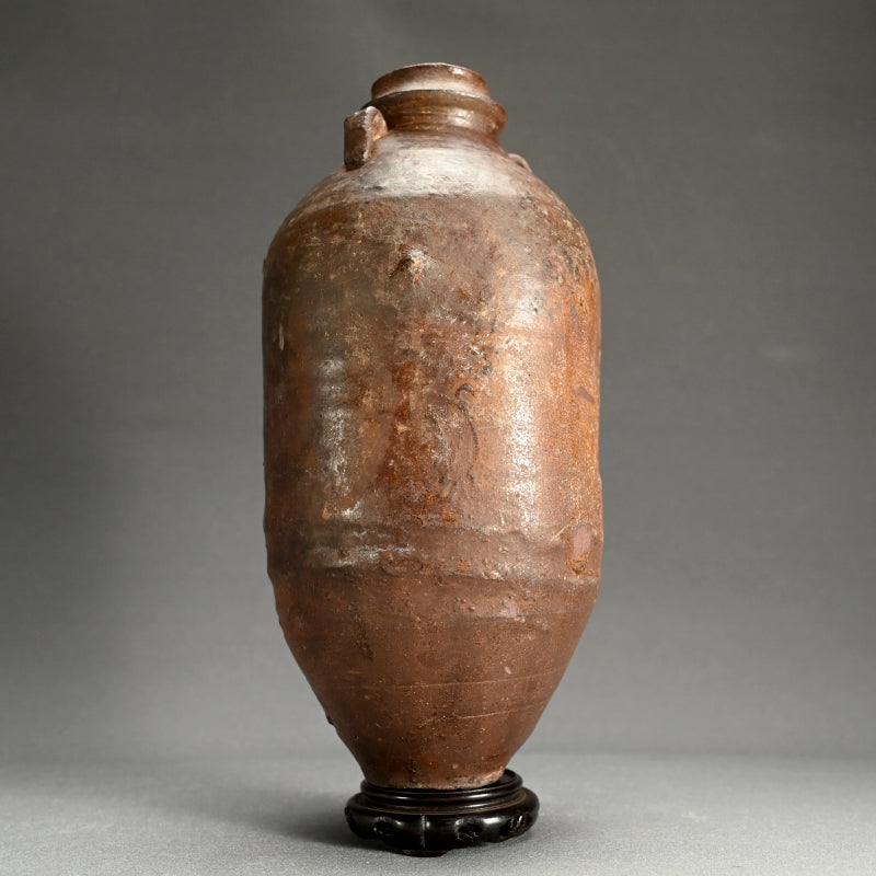 Nanban-Chimaki Vase, Chinese Yuan Dynasty Xuanzhou Hanbei