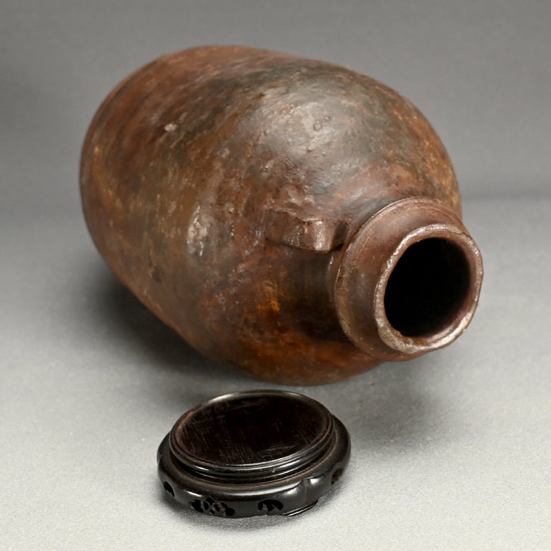 Nanban-Chimaki Vase, Chinese Yuan Dynasty Xuanzhou Hanbei