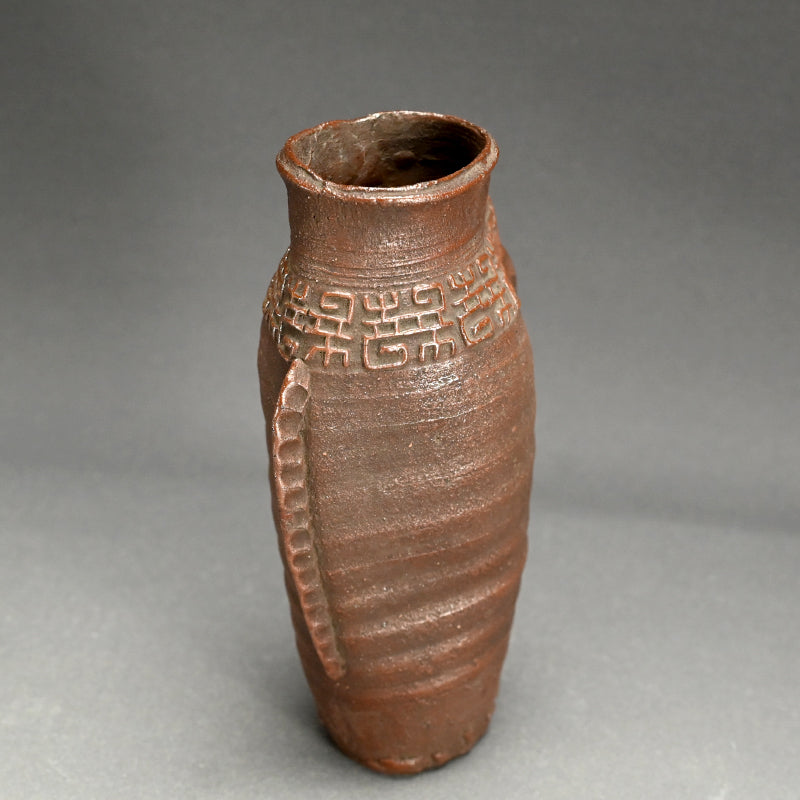 Antique Japanese Mushiake Ware Nanban Vase