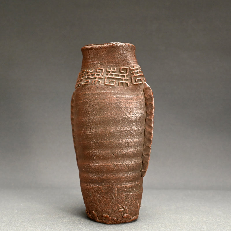 Antique Japanese Mushiake Ware Nanban Vase