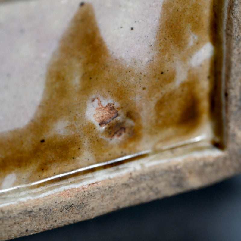 Large Vase Hana-mon Henkoー河井 寬次郎 "花文扁壺"