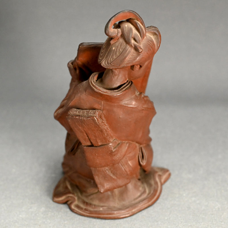 Maiko, Meiji period Ceramic Saikumono Figurine, Signed
