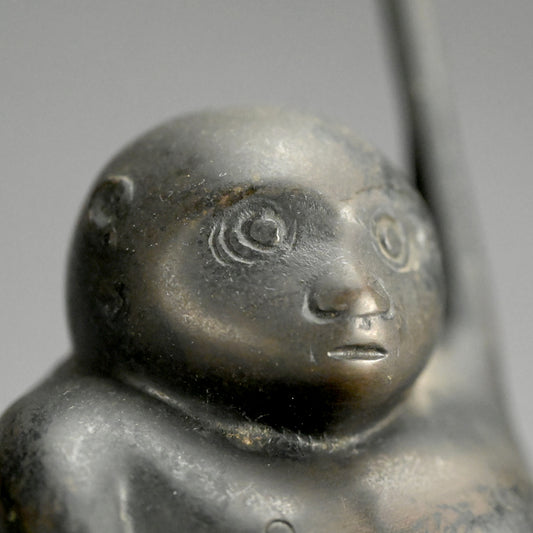 Hanging Monkey Bronze Incense Burner Tsuri Koro