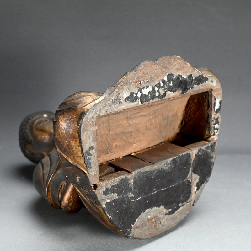 Large Edo period Carved Buddhist Image, Amida ー阿弥陀仏