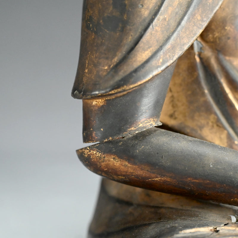 Large Edo period Carved Buddhist Image, Amida ー阿弥陀仏