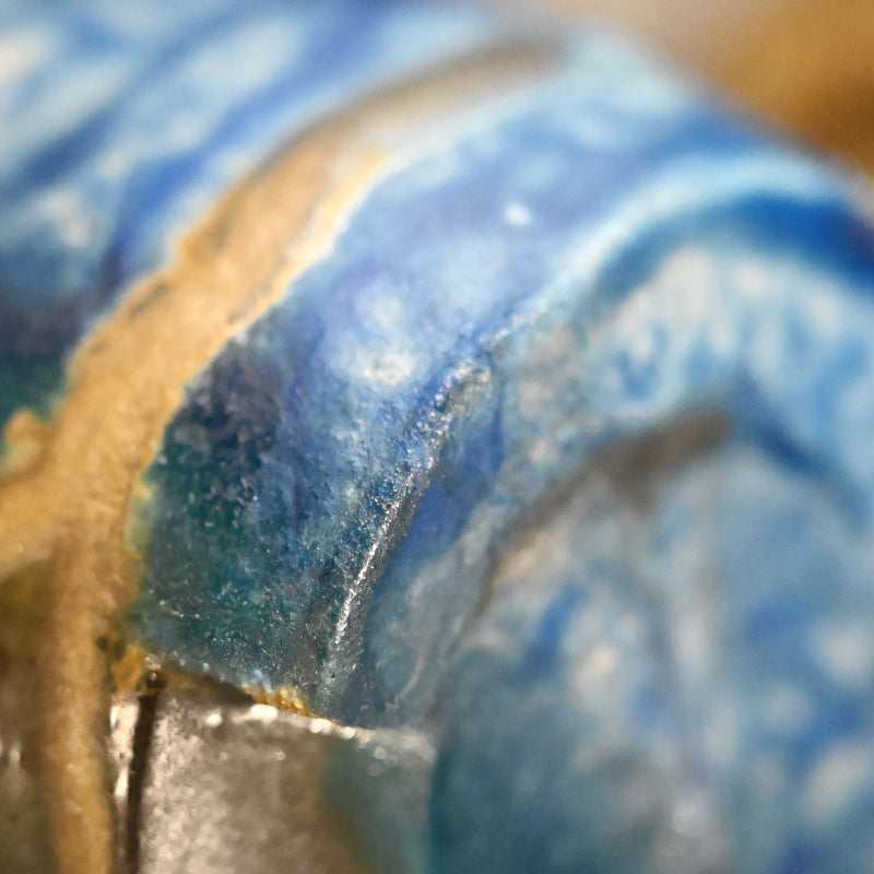 Contemporary Ao-Bizen Sake Set ー馬場 隆志 “窯変蒼酒器揃”