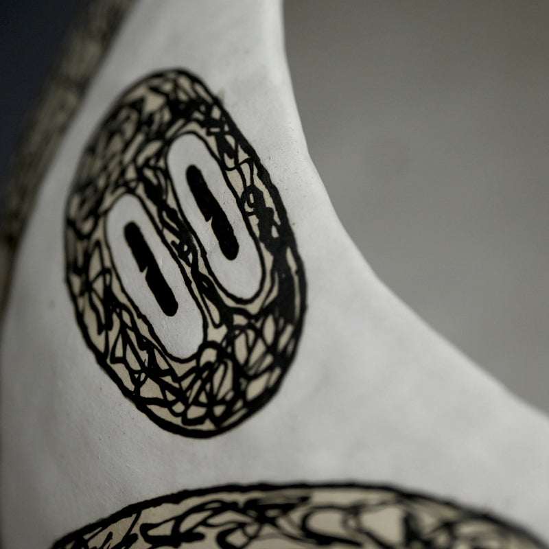 Rare Large Ceramic Vase ー鈴木 優作 “面長さん”
