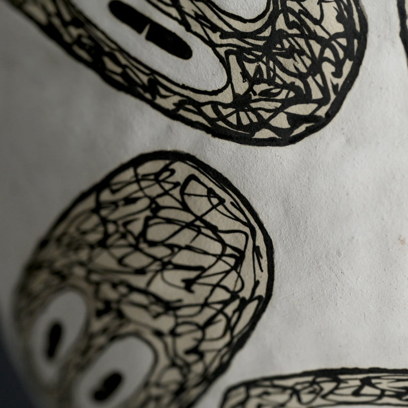 Rare Large Ceramic Vase ー鈴木 優作 “面長さん”