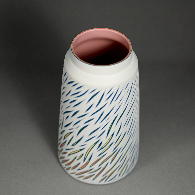Ceramic Vase ー北川 和樹 “重色目 花器 多色重”