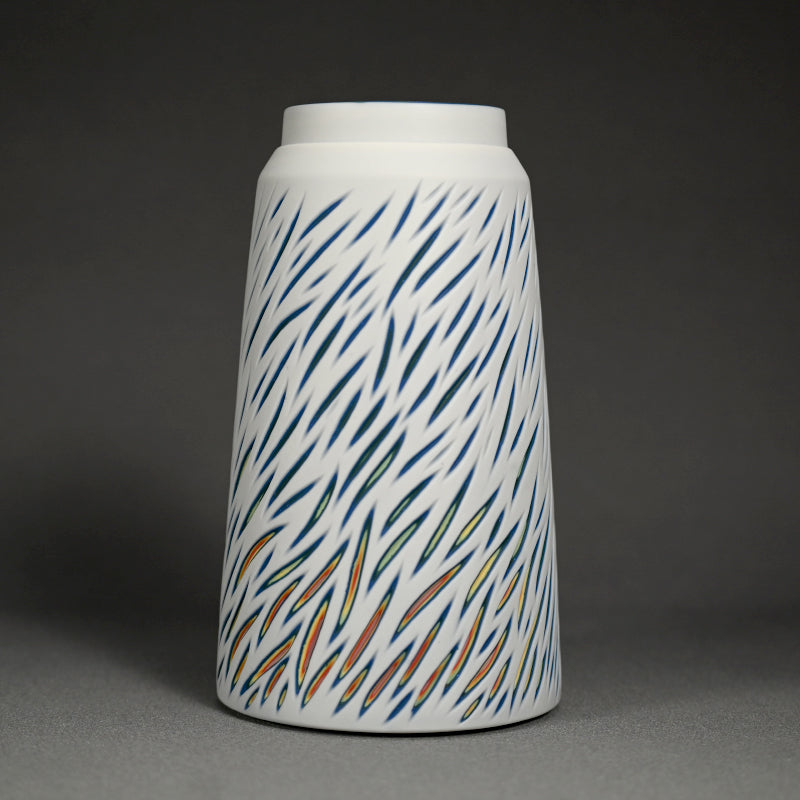 Ceramic Vase ー北川 和樹 “重色目 花器 多色重”