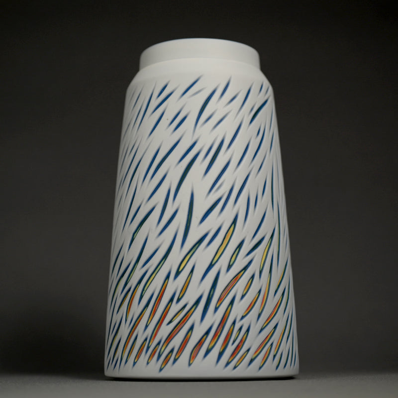 Ceramic Vase ー北川 和樹 “重色目 花器 多色重”