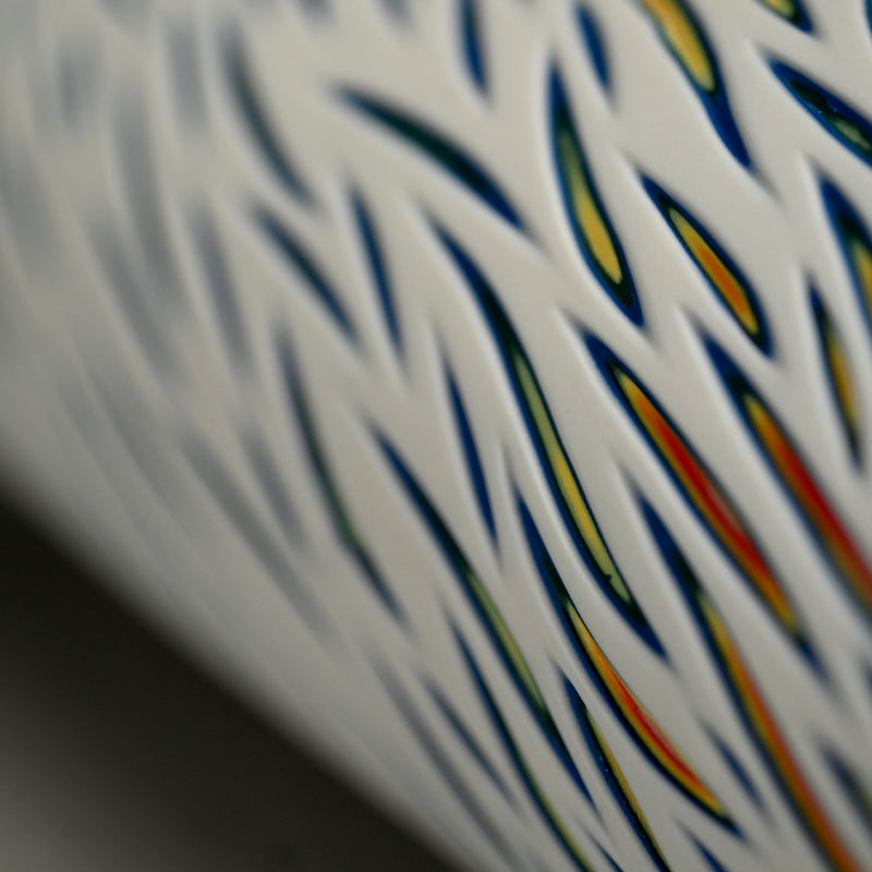 Ceramic Vase ー北川 和樹 “重色目 花器 多色重”