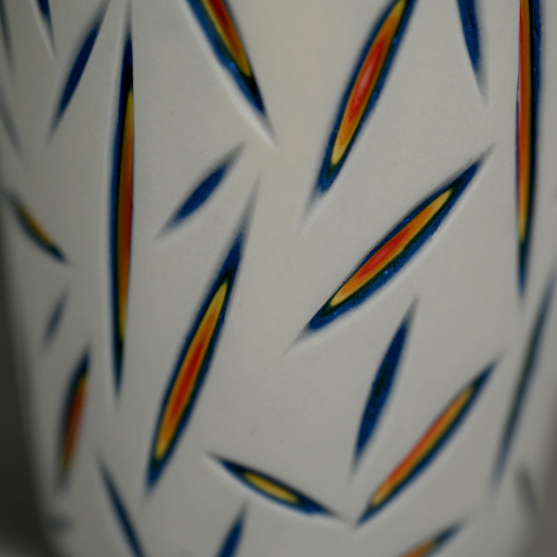 Pair of Exquisite pierced Cups ー北川 和樹 “重色目 グラス 多色重”