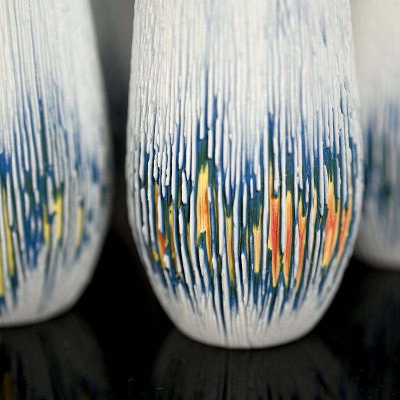 Set of 5 small Vases ー北川 和樹 “色目 一輪挿し 多色重”