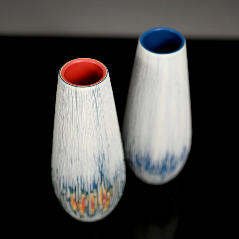 Set of 5 small Vases ー北川 和樹 “色目 一輪挿し 多色重”