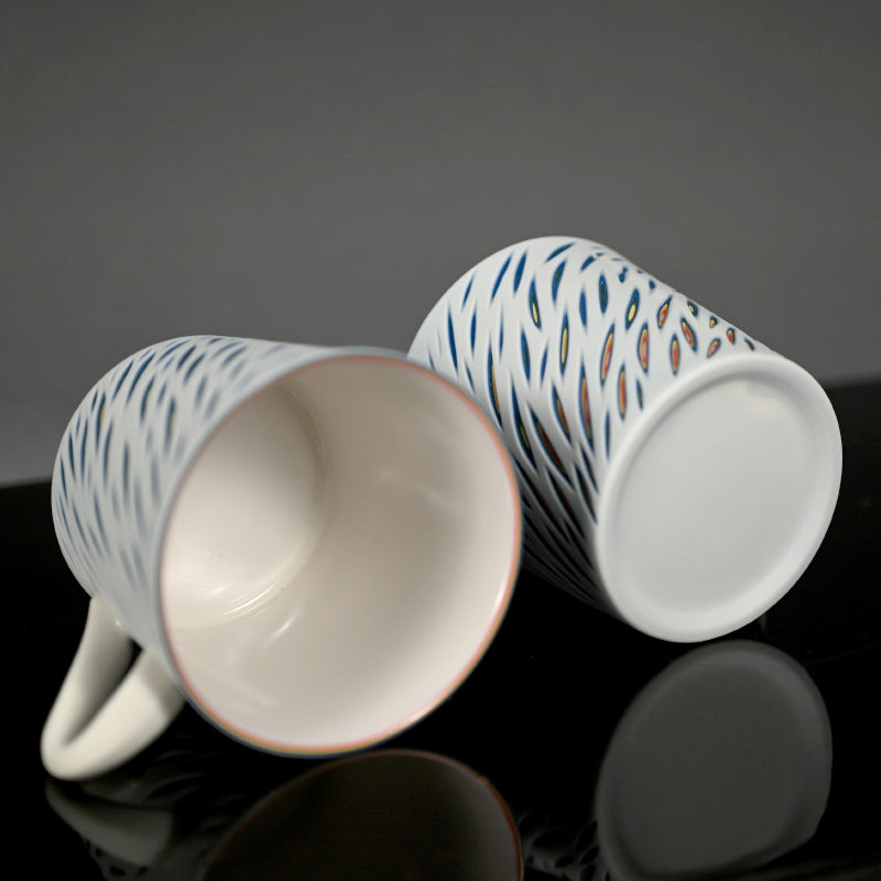 A pair of Coffee Cups ー北川 和樹 “重色目 コーヒー碗 多色重”