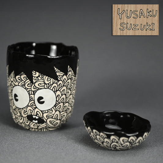 Ceramic Cup and Plate ー鈴木 優作 “湯呑み小僧&豆皿”