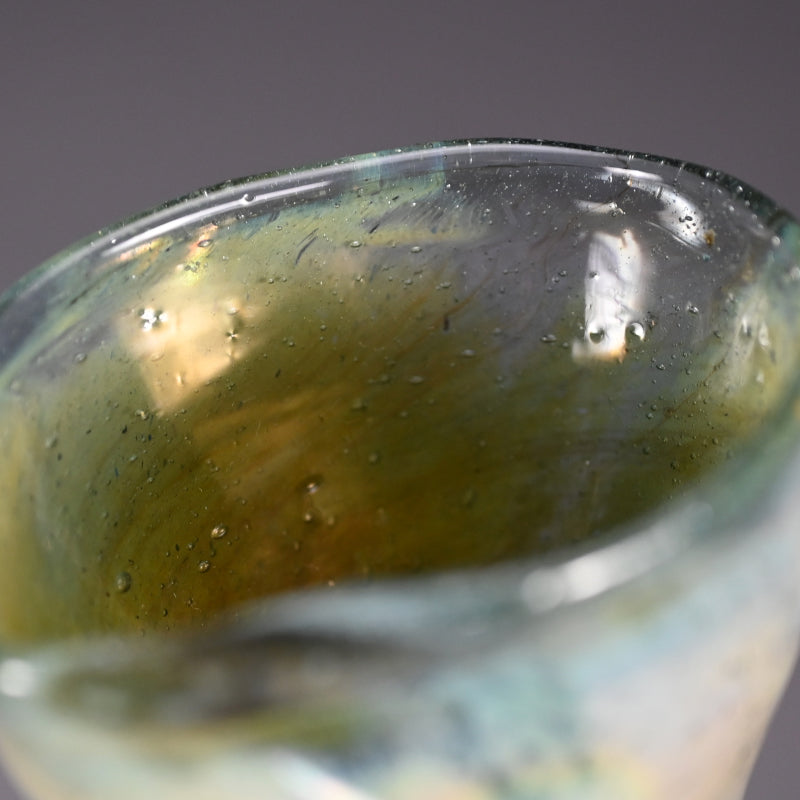 Silver-infused Glass Vase ー奥島 圭二 “玻璃花入”