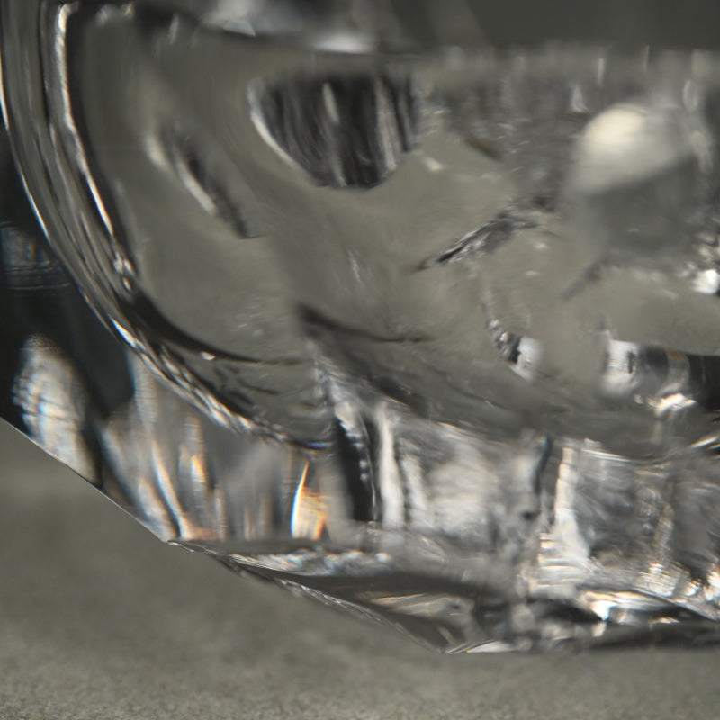 Incredible Glass Chawan Tea Bowl ー奥島 圭二 “玻璃透塊盌”
